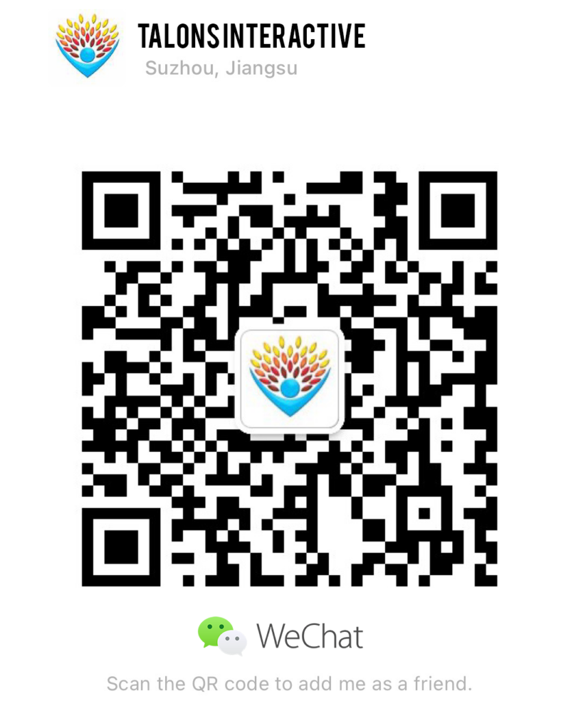 Talons Interactive WeChat QR vCard